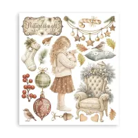 tamperia White Christmas Rub-On 20,5x23cm Assortment (6pcs) by Cristina Radovan (DFLRBXG13)